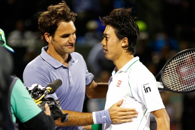 Nishikori had beaten Federer at the Miami Masters in March. Roger Federer, Kei Nishikori