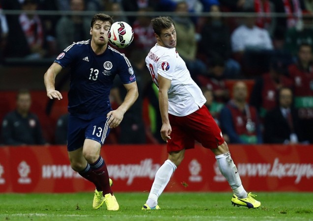 Grzegorz Krychowiak (R) is a big January target for Arsenal manager Arsene Wenger Chris Martin Scotland Grzegorz Krychowiak Poland