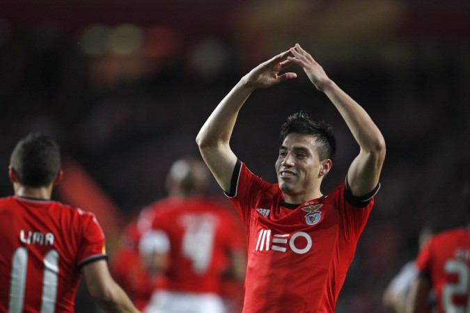Gaitan was being heavily linked with Manchester united in the summer Nicolas Gaitan
