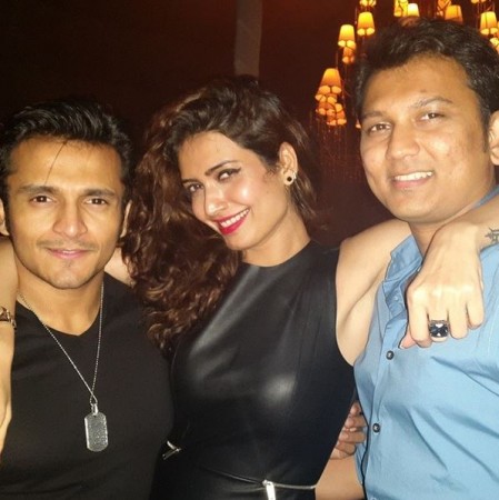 Karishma Tanna, Rushabh Choksi (left)