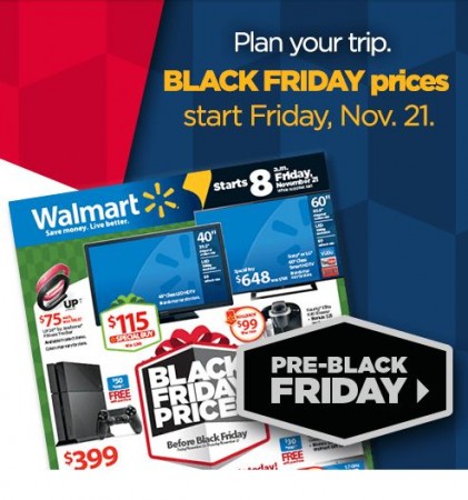 Walmart's pres black-friday sale banner Walmart's pres black-friday sale banner