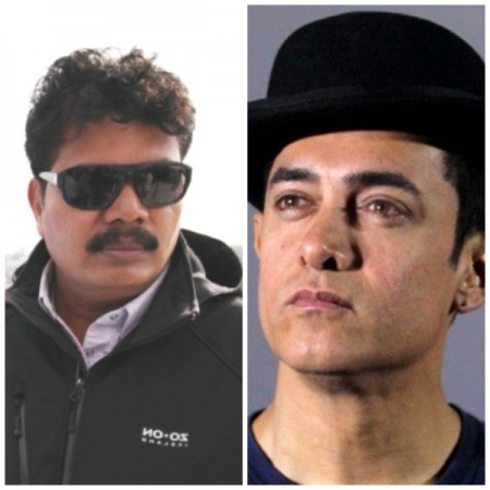 Director Shankar and Aamir Khan. Shankar and Aamir Khan