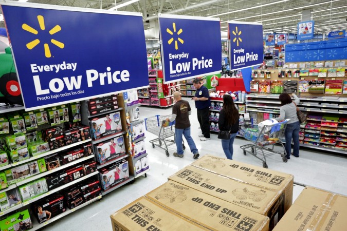 Residents shop at Walmart as the store prepares for Black Friday in Los Angeles, California on 24 November 2014. Low prices at Walmart in time for Black Friday 2014.