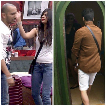 A collage of two incidents. Diandra Soares' Bathroom Scene, Sonali Raut Slapgate Bring Back