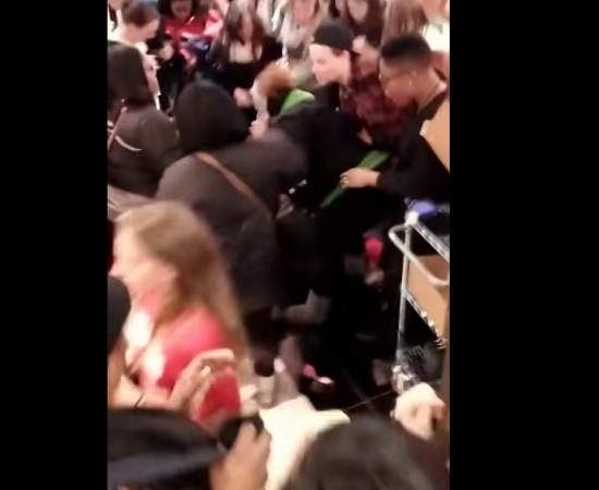 Watch viral YouTube video of women fighting over underwear and lingerie in Victoria's Secret store during Black Friday 2014 Shopping craze. Watch viral YouTube video of women fighting over underwear and lingerie in Victoria's Secret store during Black Friday 2014 Shopping craze.