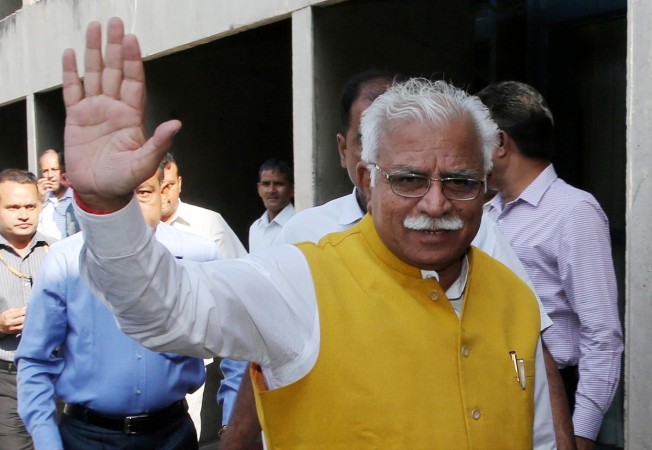 Haryana Chief Minister Manohar Lal Khattar. Haryana Chief Minister Manohar Lal Khattar