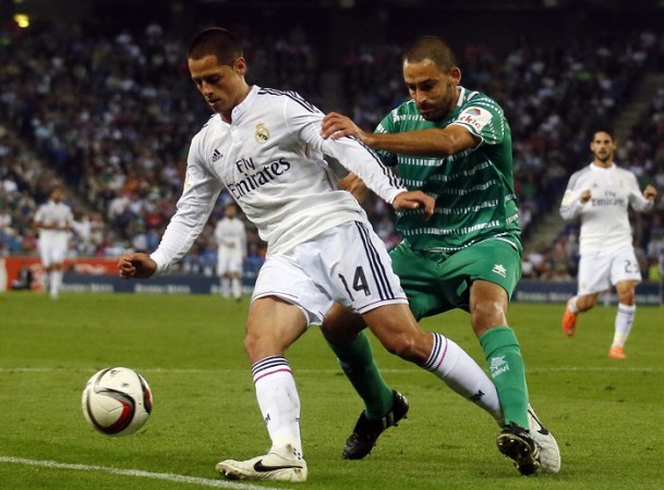 Javier Hernandez is a reported summer target for Liverpool and Arsenal Javier Hernandez Real Madrid Cornella Dani Marti