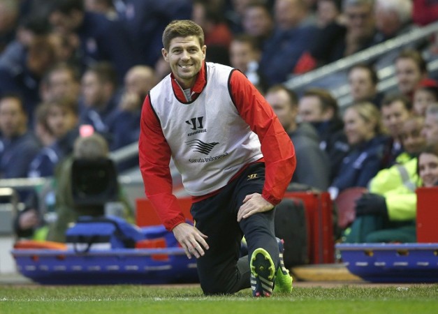 Gerrard says that he is not satisfied with his part time role at Liverpool this season Steven Gerrard Liverpool