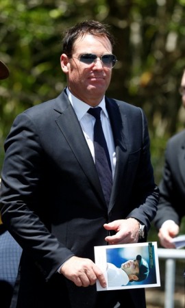 Shane Warne to appear in Bollywood Phil Hughes funeral