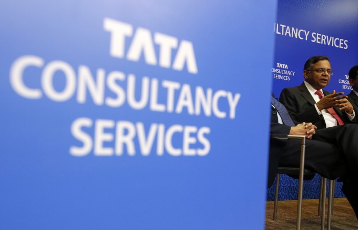 Tata Consultancy Services (TCS) Chief Executive N. Chandrasekaran speaks during a news conference in Mumbai July 18, 2013. Tata Consultancy Services