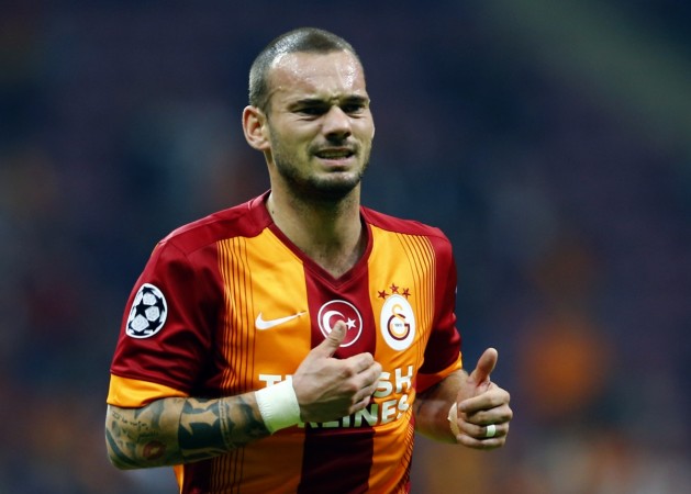Sneijder would probably be interested in teaming up with former Netherlands boss Louis van Gaal Wesley Sneijder