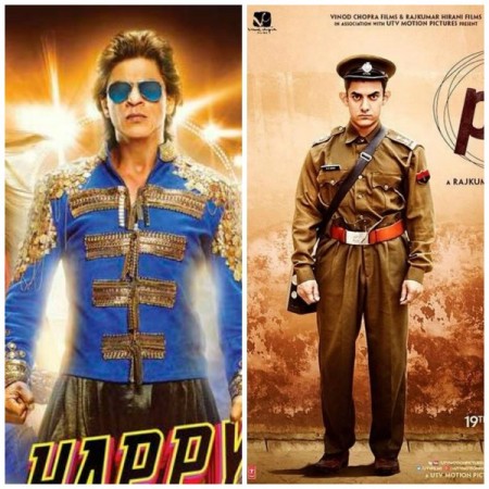A collage of 'PK' Box Office: Why 'PK' will Beat 'Happy New Year's First Day Collection