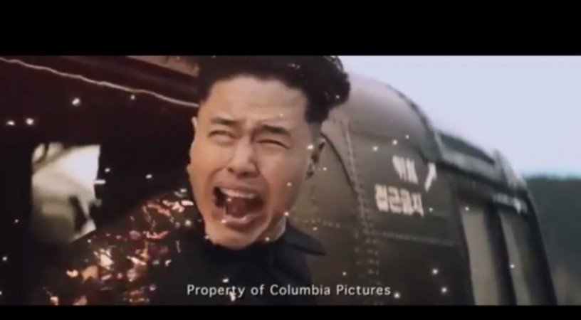 Watch the leaked scene from 'The Interview' where North Korea's leader Kim Jong-un is assassinated. Watch the leaked scene from 'The Interview' where North Korea's leader Kim Jong-un is assassinated.