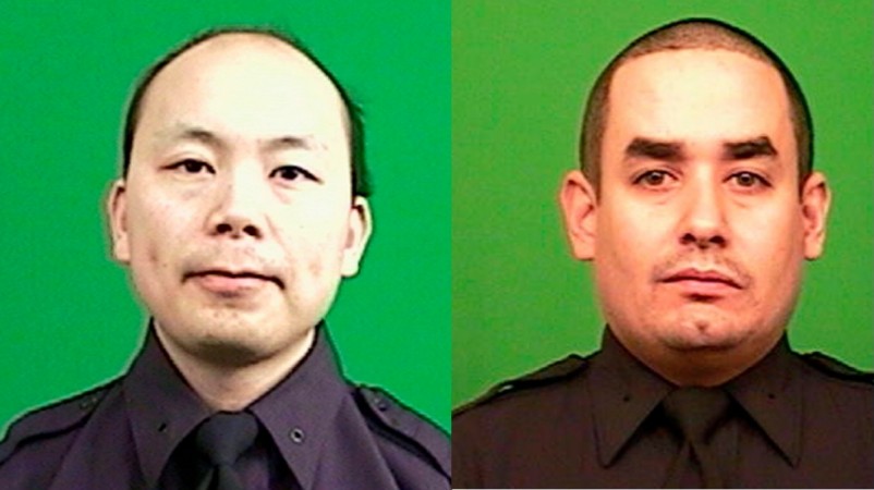 New York Police Officers Wenjian Liu and Rafael Ramos, who were shot dead by gunman Ismaaiyl Brinsley. New York Police Officers Wenjian Liu and Rafael Ramos, who were shot dead by gunman Ismaaiyl Brinsley