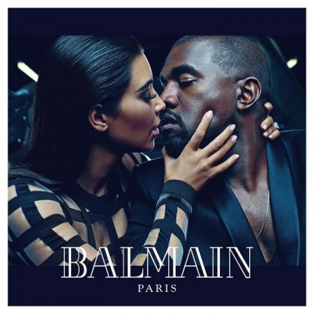 Kim Kardashian in a steamy embrace with husband Kanye West Kim-Kanye Share Steamy Embrace in Balmain's new 'Army of Lovers' Campaign