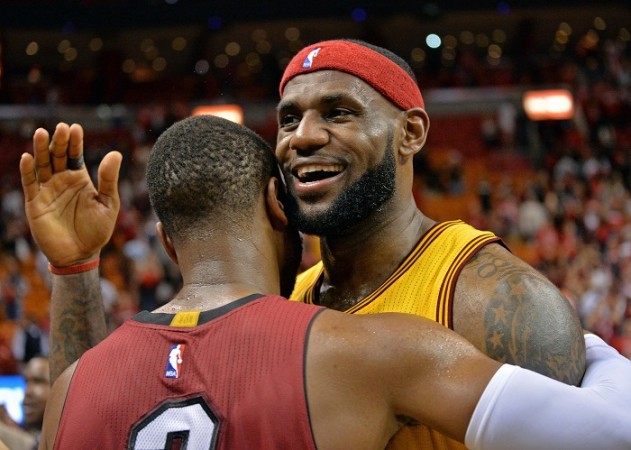 LeBron James will be up against his former Miami Heat teammate Dwyane Wade LeBron James Cleveland Cavaliers Dwyane Wade Miami Heat