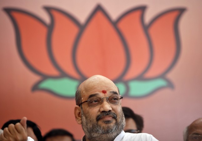 Amit Shah, the president of India's ruling Bharatiya Janata Party (BJP). Amit Shah
