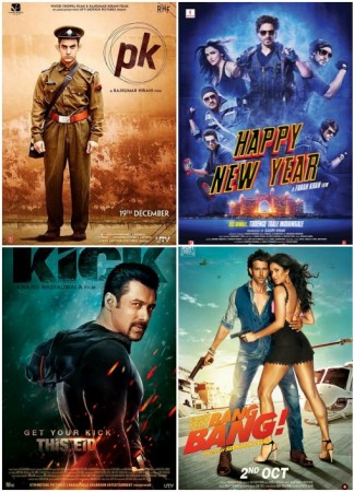 PK, Happy New Year, Kick, Bang Bang