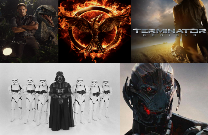 'Jurassic World', 'The Hunger Games', 'Terminator', 'Star Wars' and 'Avenger' are some of the most anticipated movies of 2015. Hollywood