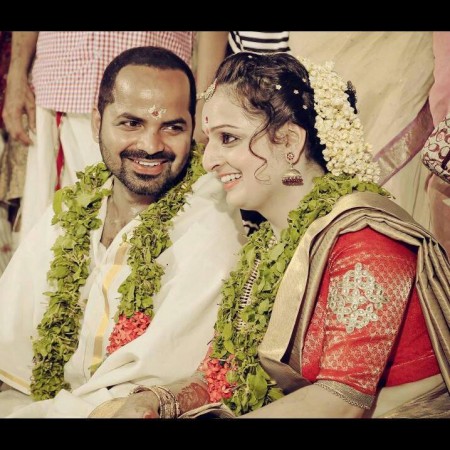 Vinay Forrt and Soumya Ravi on their wedding day Vinay Forrt Wedding