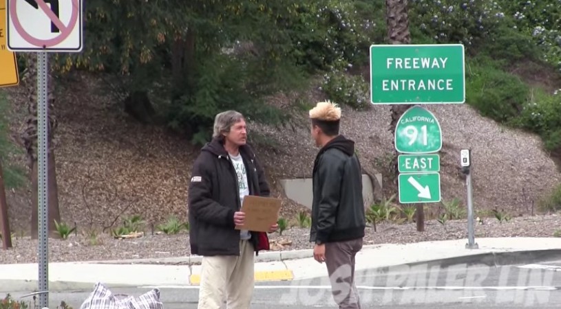 Homeless Man Video fake