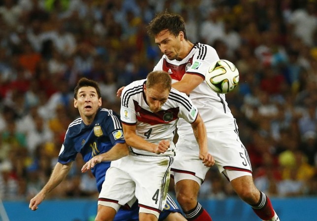Benedikt Howedes and Mats Hummels could become Manchester United players in the future if Louis Van Gaal has hiw way Lionel Messi Argentina Benedikt Howedes Mats Hummels Germany