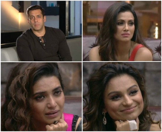 Bigg Boss 8: Salman Khan's Emotional Video Message Makes Karishma, Dimpy, Sana Cry Bigg Boss 8: Salman Khan's Emotional Video Message Makes Karishma, Dimpy, Sana Cry