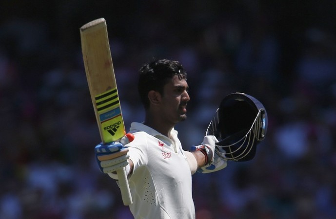 India opener KL Rahul celebrates after scoring his maiden century in Test cricket KL Rahul India
