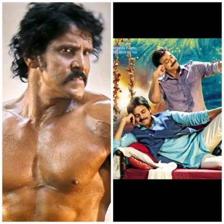 A collage of Vikram's 'I' Effect: 'Gopala Gopala' Release Date Advanced