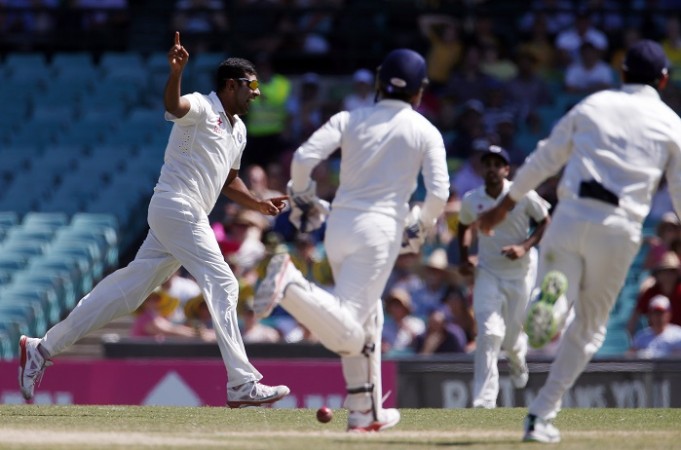 India spinner R Ashwin celebrates the wicket of Australia No.3 Shane Watson on Day 4 of the fourth Test match R Ashwin India