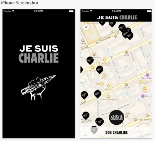 'Je suis CHARLIE' iPhone App Gets Approval in 1 Hour; Hits Apple iTunes Store in Record Time 'Je suis CHARLIE' iPhone App Gets Approval in 1 Hour; Hits Apple iTunes Store in Record Time