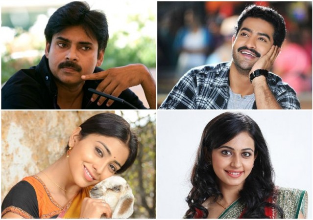 Pawan Kalyan, Junior NTR, Shriya Saran, Rakul Preet Pawan Kalyan, Junior NTR, Shriya Saran, Rakul Preet