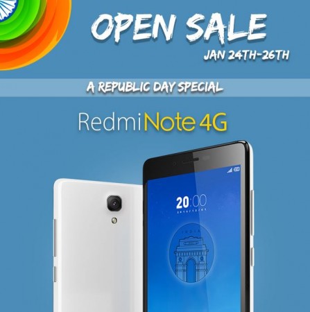 Get Your Xiaomi Redmi Note 4G on Flipkart Open Sale This Republic Day Weekend; No Registration Required Get Your Xiaomi Redmi Note 4G on Flipkart Open Sale This Republic Day Weekend; No Registration Required