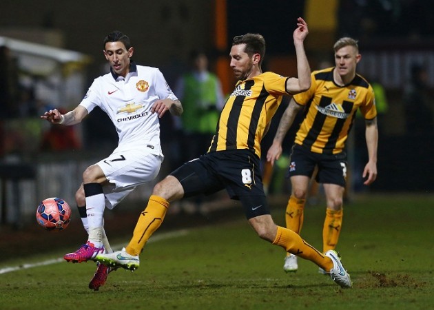 Even Angel Di Maria could not inspire Manchester United to a win over Cambridge United in the FA Cup Angel Di Maria Manchester United Tom Champion Cambridge United