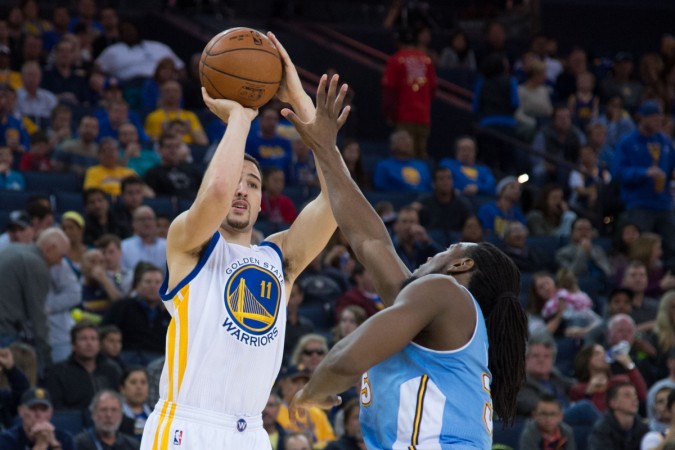 Klay Thompson has been in red hot form this season for the Warriors Klay Thompson