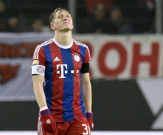 Bastian Schweinsteiger and Bayern Munich will want to bounce back from the defeat to Wolfsburg Bastian Schweinsteiger Bayern Munich