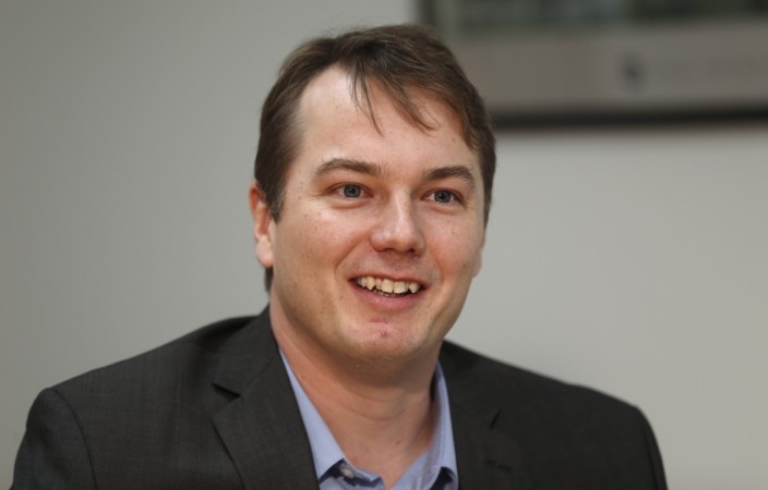 Chris Urmson, director of Google's self-driving car project, talks during an interview in Detroit, Michigan. Chris Urmson, director of Google's self-driving car project