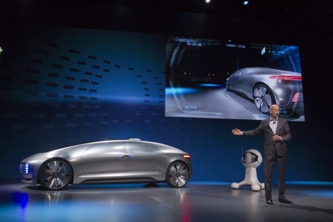 Dieter Zetsche, head of Mercedes-Benz cars, talks about the Mercedes-Benz F015 Luxury in Motion autonomous concept car during the 2015 International Consumer Electronics Show (CES) in Las Vegas, Germany's Daimler AG wants to reset consumers' expectations about self-driving cars with its futuristic Mercedes-Benz F 015 concept, unveiled at the annual Consumer Electronics Show in Las Vegas. Dieter Zetsche, Daimler
