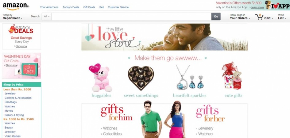 Amazon India Valentine's Day 2015 Celebration Sale: Top Deals on Smartphones Offer up to 50% Discount Amazon India Valentine's Day 2015 Celebration Sale: Top Deals on Smartphones Offer up to 50% Discount