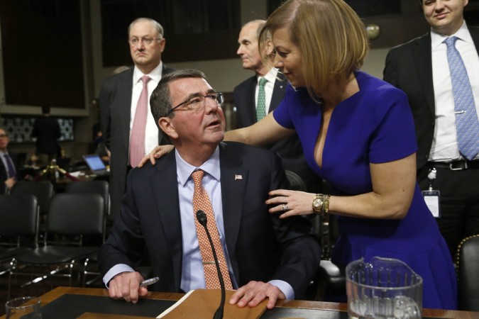 Ashton Carter with wife Stephanie