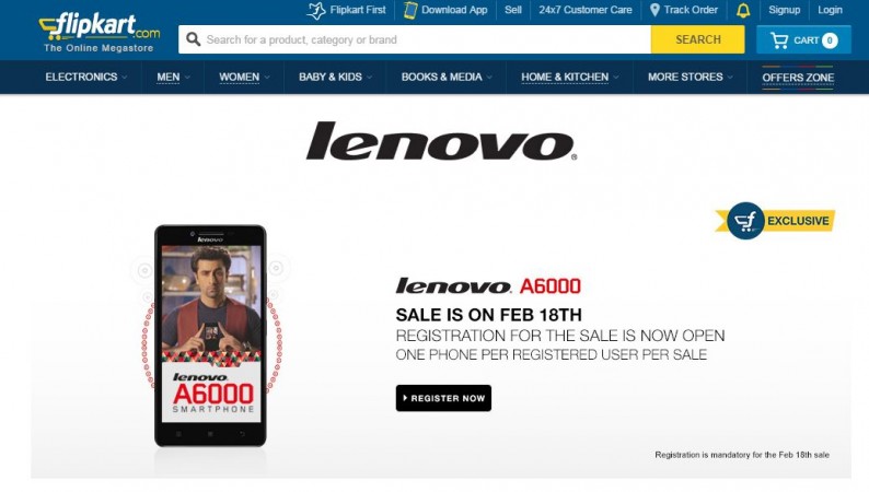 Lenovo A6000 Flash Sale 4.0 to Kick Start on 18 February; 20,000 Units up for Grabs Lenovo A6000 Flash Sale 4.0 to Kick Start on 18 February; 20,000 Units up for Grabs