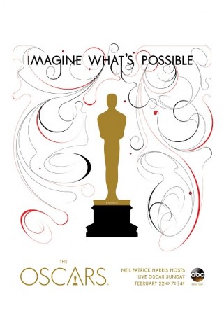 A promotional material of Oscars 2015. Oscars 2015