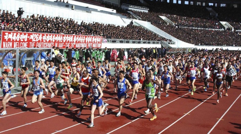International marathon in North Korea not open to foreigners this due to fear of Ebola.