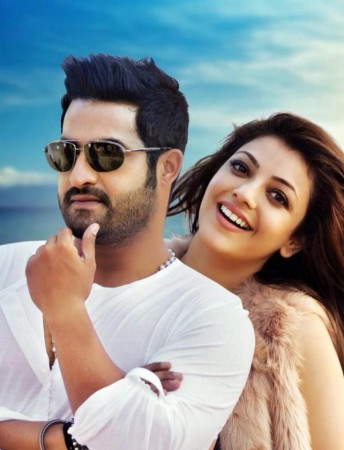 Kajal and Jr NTR in Kajal Aggarwal