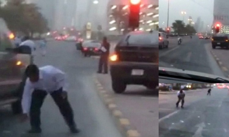 When it rained money on Dubai roads