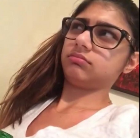 A picture of pornstar Mia Khalifa. Mia Khalifa