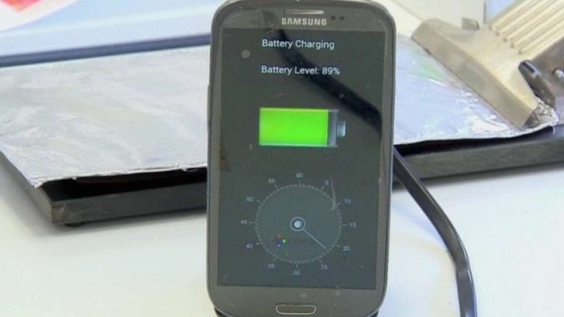 (Representational Image) A Samsung smartphone while charging StoreDot smartphone charger can charge your smartphone in a minute