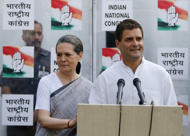Congress party vice-president Rahul Gandhi with party chief Sonia Gandhi. Rahul Gandhi