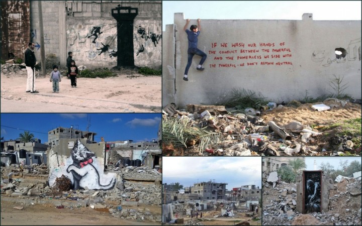 Banksy art in Gaza