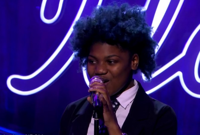 Tyanna Jones performs on American Idol XIV 2015